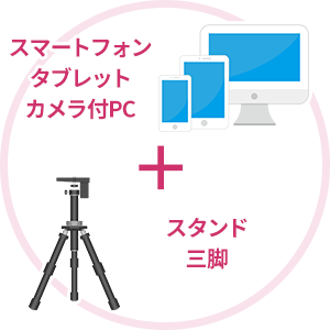 スマートフォン、タブレット、カメラ付PC スタンド、三脚